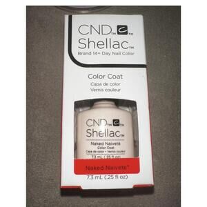 CND Shellac Nail Polish Naked Naiveté Gel Long‎ Lasting Neutral Sleek Finish
